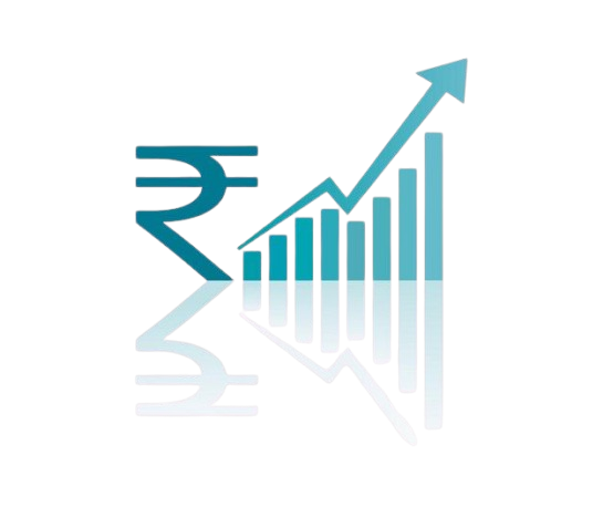 free vector indian rupee symbol with bar chart for economic prosperity premium vector removebg preview